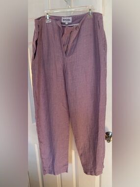 Brora Lilac Pinstripe Lightweight Pants